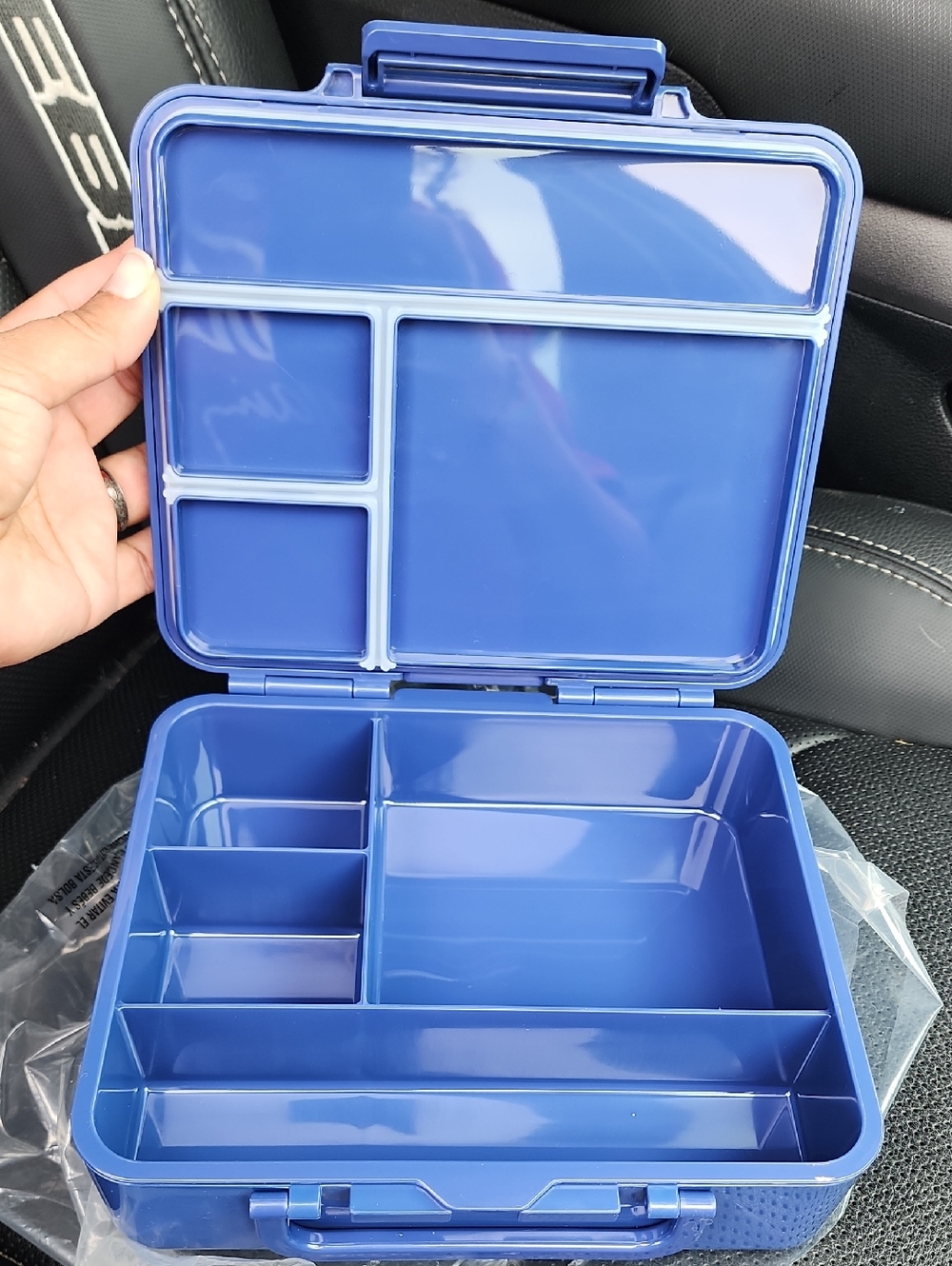 Pottery Barn Kids Blue Compartmentalized Bento Lunch Box